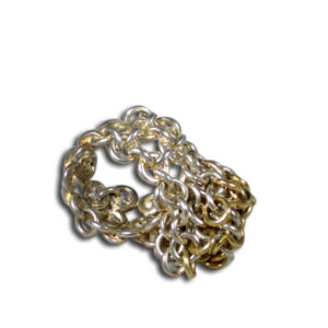 anello argento e oro