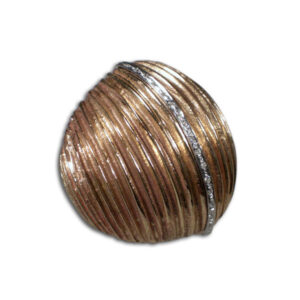 anello bronzo, canale oro bianco e brillanti