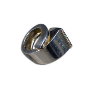 anello argento e brillanti