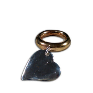 anello cuore argento, fede bronzo