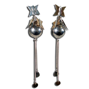 orecchini argento e bronzo