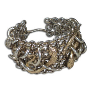 bracciale argento e oro