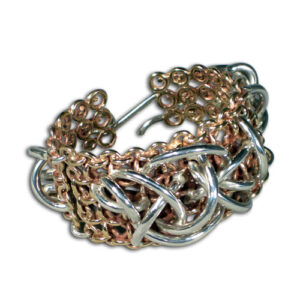 bracciale bronzo e argento