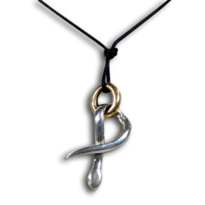 ciondolo argento e bronzo