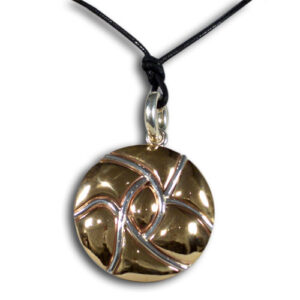 ciondolo bronzo e argento