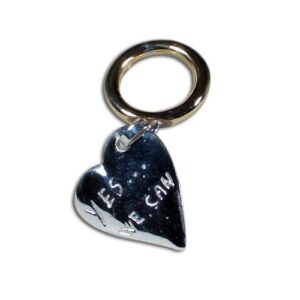anello bronzo, cuore argento