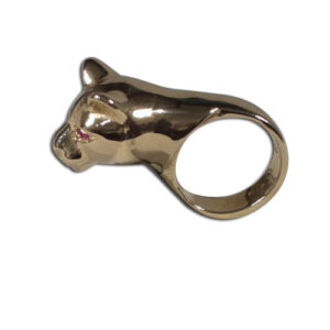 anello bronzo occhi rubino
