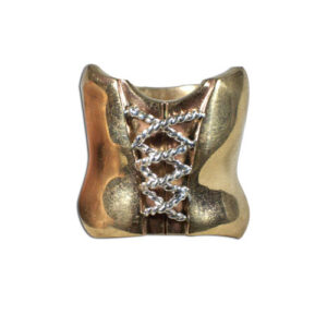anello argento e bronzo