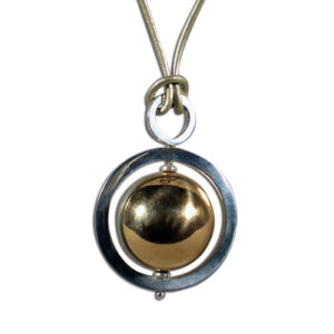 ciondolo satellite argento e bronzo