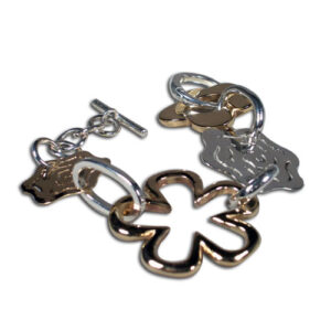 bracciale argento e bronzo