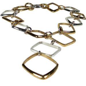catena rombi argento e bronzo