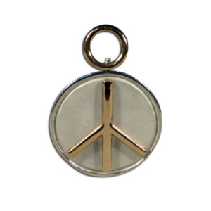 ciondolo pace argento e bronzo