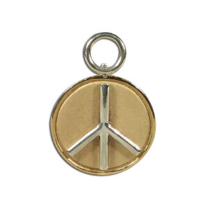 ciondolo pace argento e bronzo