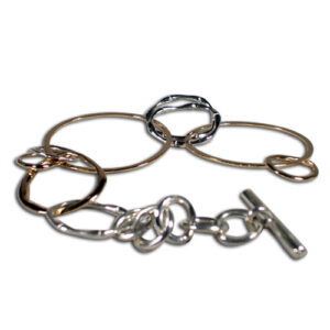 bracciale argento e oro
