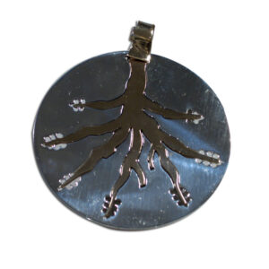 ciondolo argento e bronzo