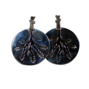 orecchini argento e bronzo