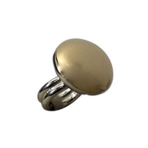anello argento e bronzo