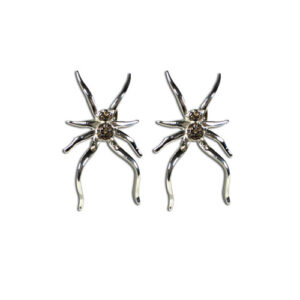 orecchini argento e brillanti brown