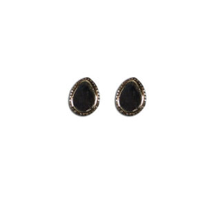 orecchini argento, oro e brillanti brown