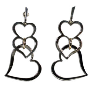 orecchini argento e bronzo