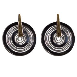 orecchini multi cerchio argento bronzo