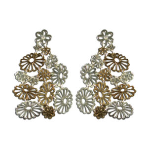 orecchini merletto argento e bronzo