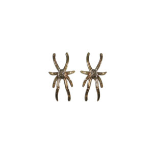 orecchini ragni bronzo brillanti brown