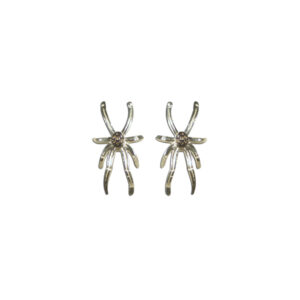orecchini ragni argento brillanti brown