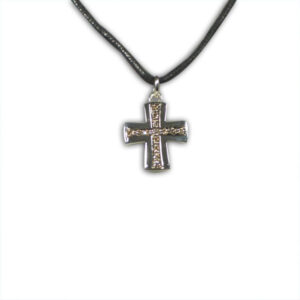 ciondolo argento e brillanti brown