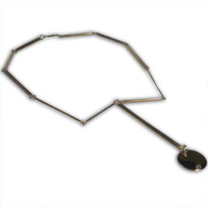 collana india argento, bronzo e brillanti brown