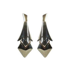 orecchini giglio argento e bronzo