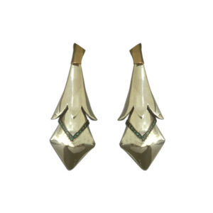 orecchini giglio argento, bronzo e tzavoriti