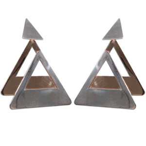 orecchini argento e bronzo