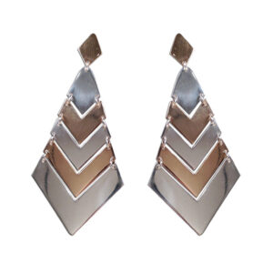 orecchini argento e bronzo