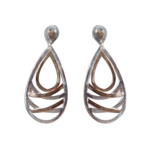orecchini argento e bronzo