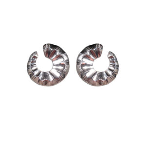orecchini fossili argento