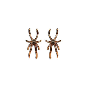 orecchini ragnetti bronzo e brillanti