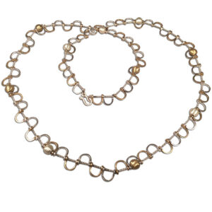 collana argento e bronzo