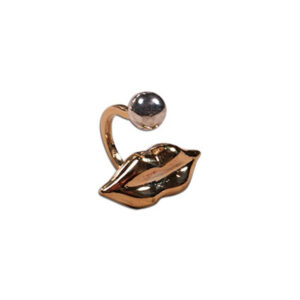 anello bocca argento e bronzo