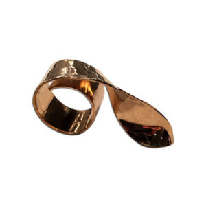 anello nastro bronzo