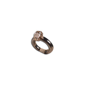 anello argento, diamante oro e brillanti