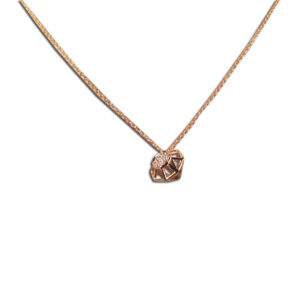 micro ciondolo diamante 3d oro e brillanti