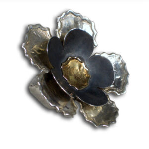 anello argento e bronzo