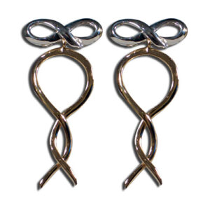 orecchini argento e bronzo