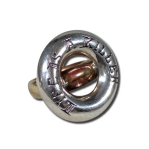 anello argento e bronzo
