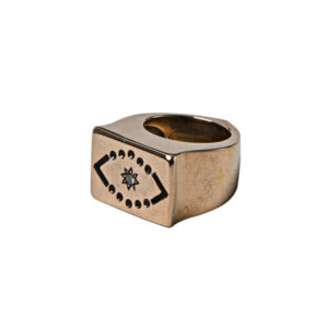 anello occhio bronzo brillante brown