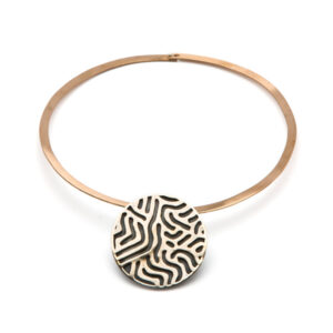 collier calamita argento e bronzo