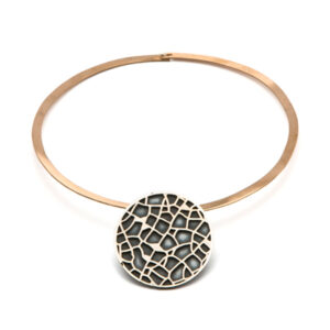 collier calamita argento e bronzo