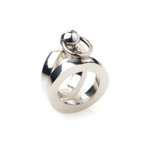 Anello sfera argento