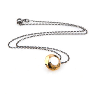 Pendente diamante argento e bronzo